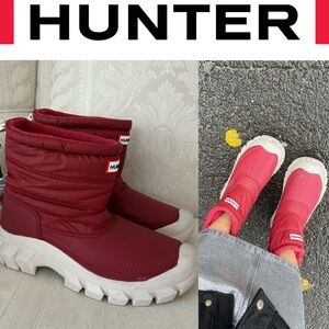 Hunter regent Intrepid waterproof short snow boots in size 7